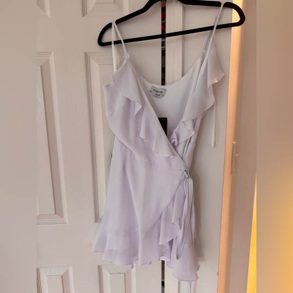 Bebe Ruffled Wrap Dress - Picture 2 of 4